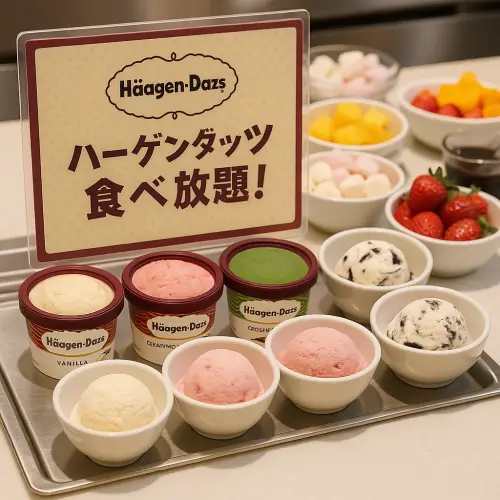 ハーゲンダッツ 食べ放題はどこで体験できる？期間や料金を徹底解説