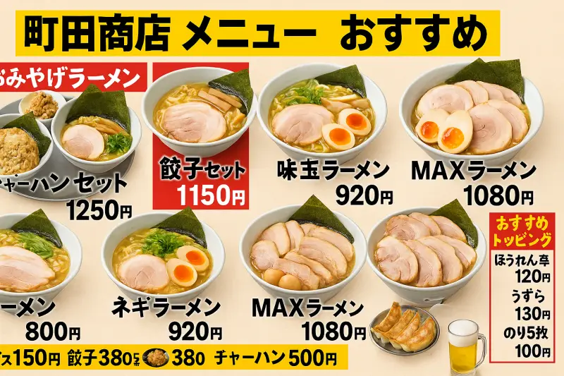 町田商店 メニュー おすすめ完全ガイド｜人気ランキング