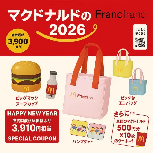 マクドナルド 福袋歴代の中身を全網羅|過去から最新まで完全解説