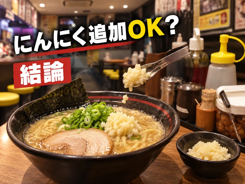 【来来亭】にんにくは追加できる？頼み方と値段を5つのポイントで解説