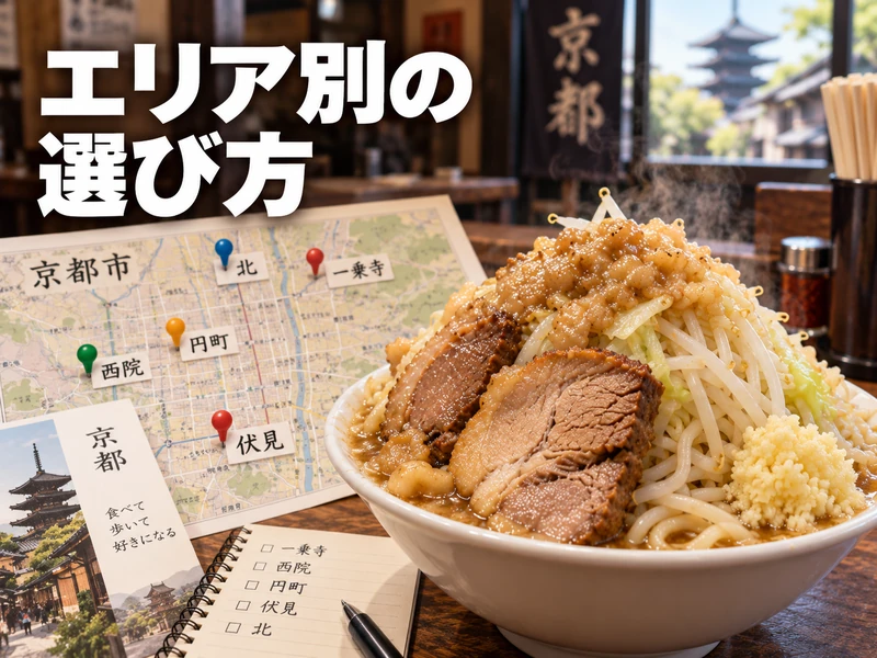 二郎系ラーメン京都のおすすめ8店！エリア別の特徴を解説