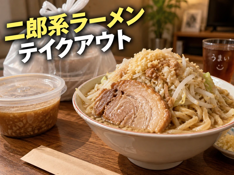 【徹底解説】二郎系ラーメンはテイクアウトできる？持ち帰りの流れと自宅で楽しむ4つのコツ