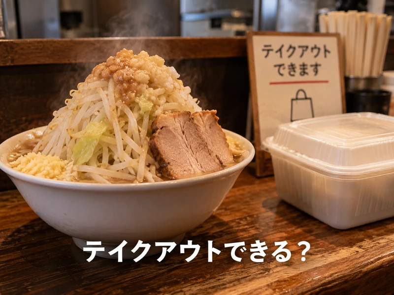 【徹底解説】二郎系ラーメンはテイクアウトできる？持ち帰りの流れと自宅で楽しむ4つのコツ