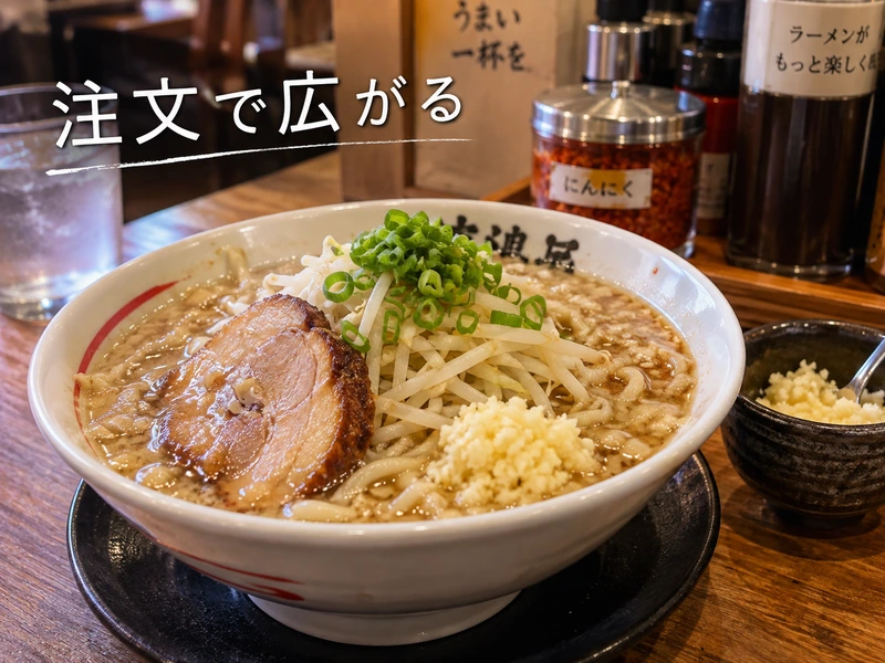 【天下一品】にんにくの増量方法とトッピング5種を解説！